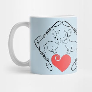 Love Rabbits Mug